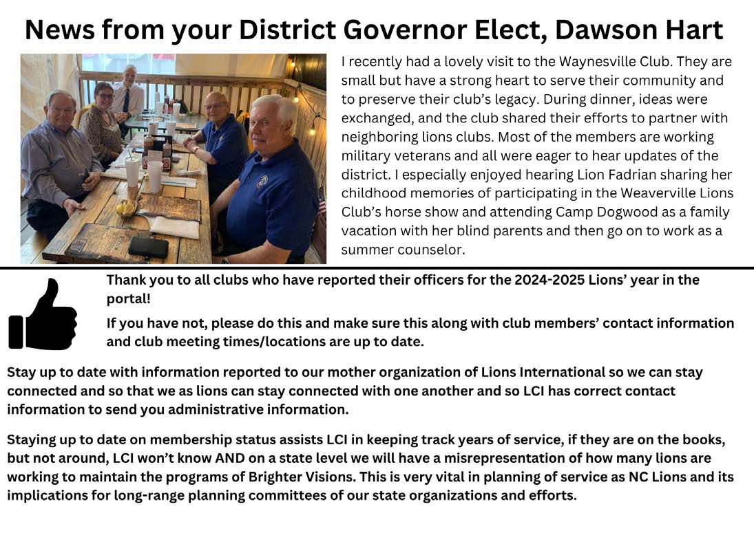 DGE Dawson Hart Newsletter Message